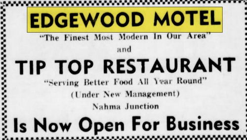 Edgewood Motel - May 1959 Opening Ad